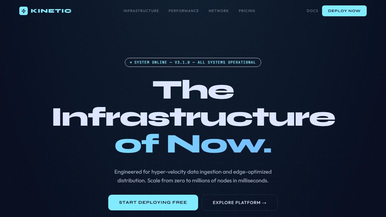 Aperçu — Kinetic Infrastructure